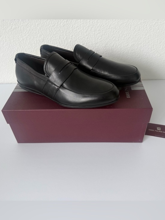 Bruno Magli Black Leather Penny Loafers main image 9